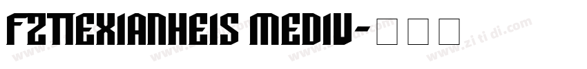 FZTieXianHeiS Mediu字体转换